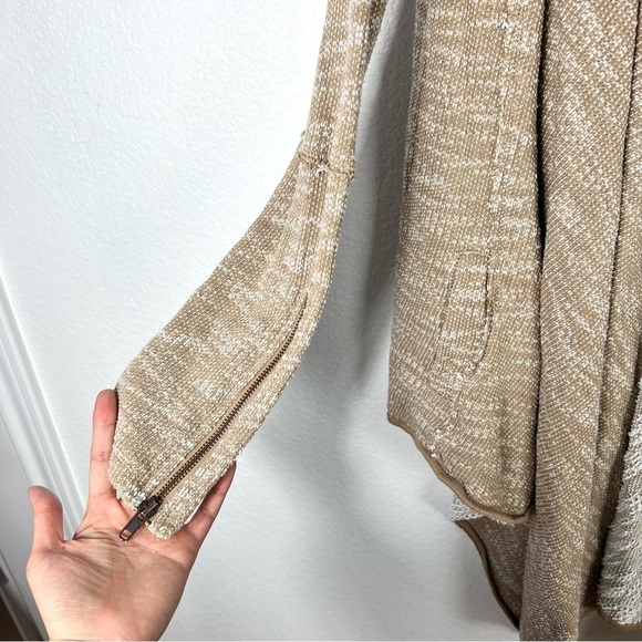 Free People Chunky Knit In The Loop Cardigan Sweater Cascade Open Front size S - Picture 6 of 8